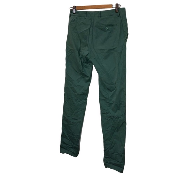 A.P.C. loden sea moss green cotton flat front chino pants cotton 36 S 29… - Picture 4 of 5